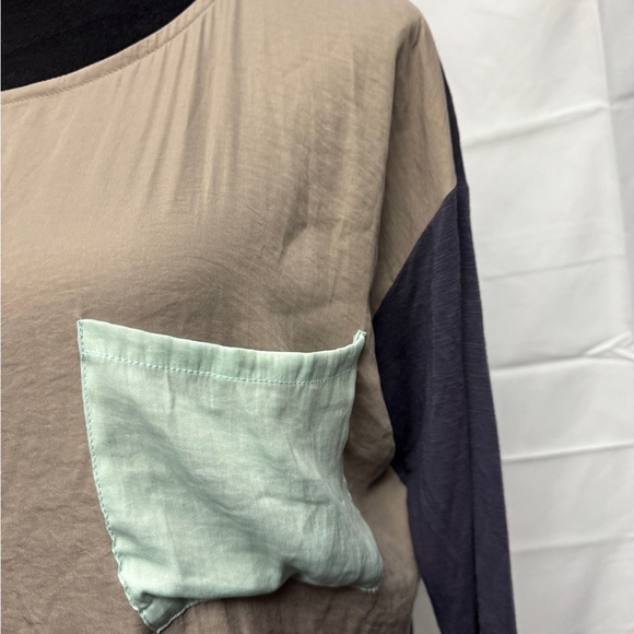Anthropologie Dolan Colorblock Long Sleeve Top - Picture 4 of 7